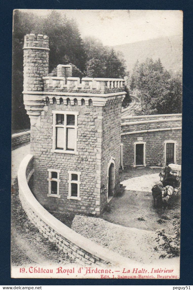 Houyet. Château Royal D'Ardenne. La Halte. Intérieur. Diligence.  1947 - Houyet