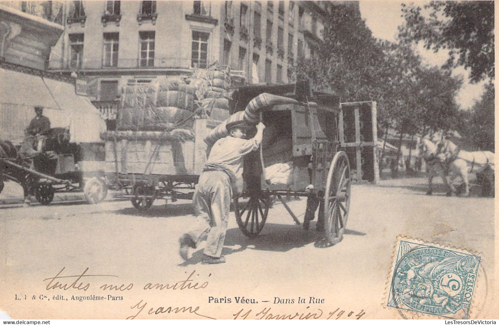 FRANCE - Paris Vécu - Dans La Rue - Petit Métier - Ambulant - Carte Postale Ancienne - Ambachten In Parijs