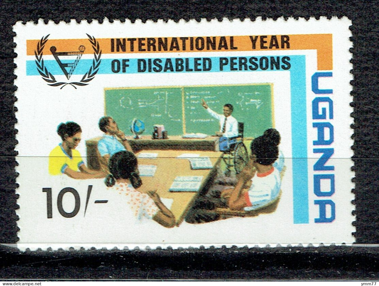 Année Internationale Des Personnes Handicapées : Professeur Handicapé Et Ses étudiants - Uganda (1962-...)