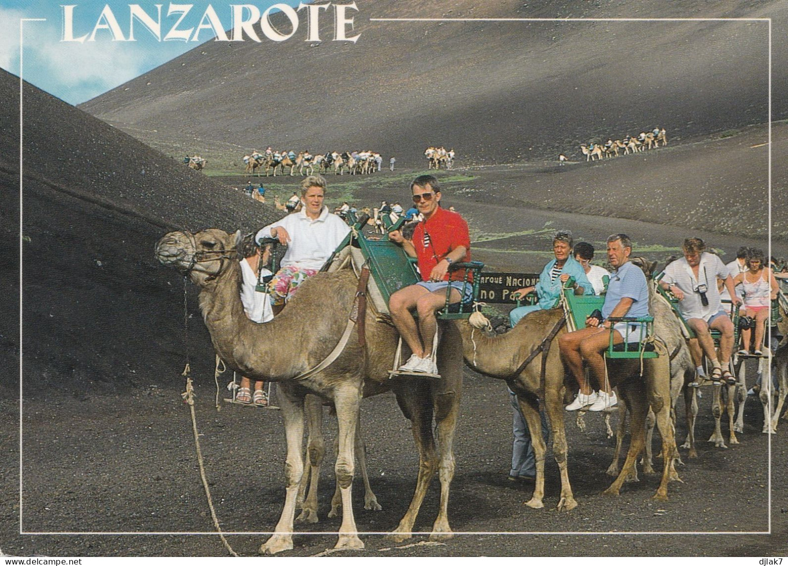 Espagne Lanzarote Caravanes Montagne De Feux HF - Lanzarote