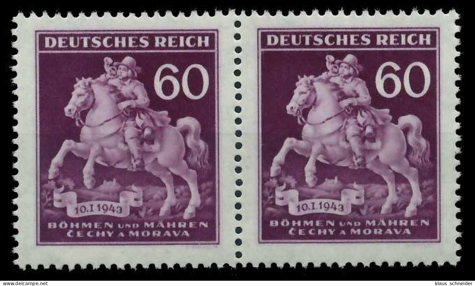 BÖHMEN MÄHREN 1943 Nr 113III Und 113 Postfrisch S6B4A5E - Unused Stamps