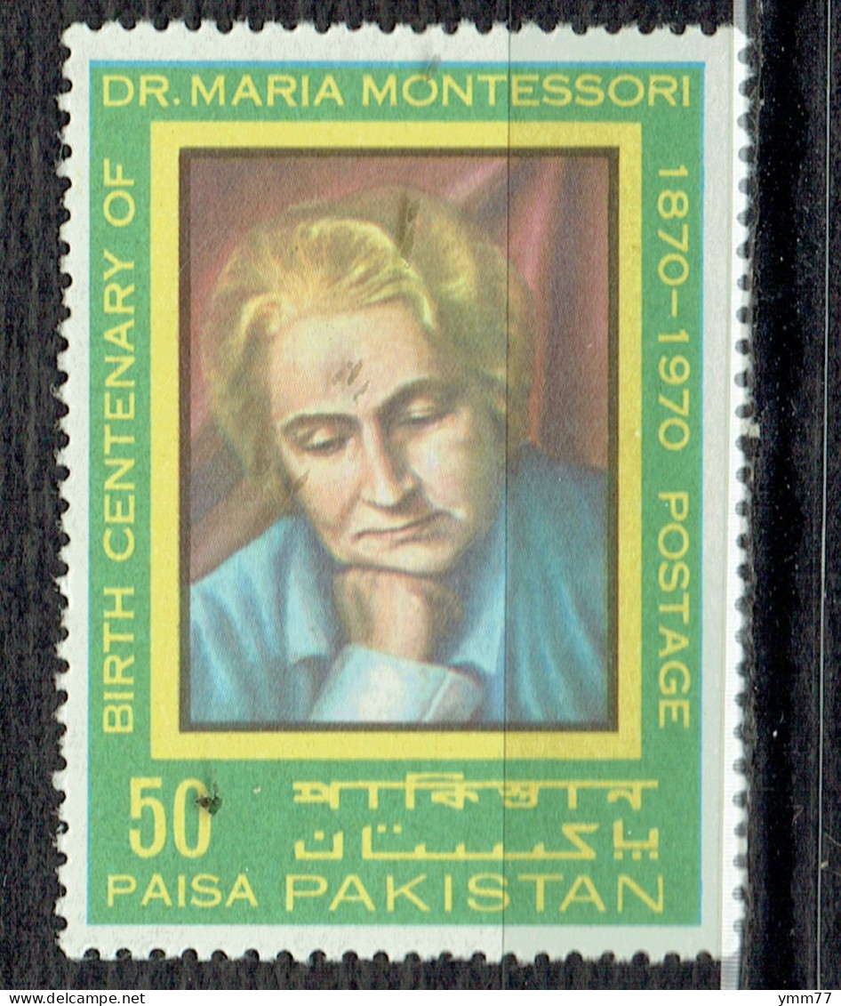 Centenaire De La Naissance De Le Pédagogue Maria Montessori - Pakistan