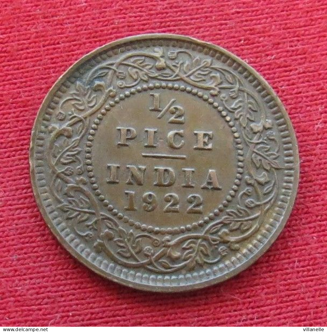 British India 1/2 Half Pice 1922  Inde Indien  Inde Indies Indien  W ºº - Inde