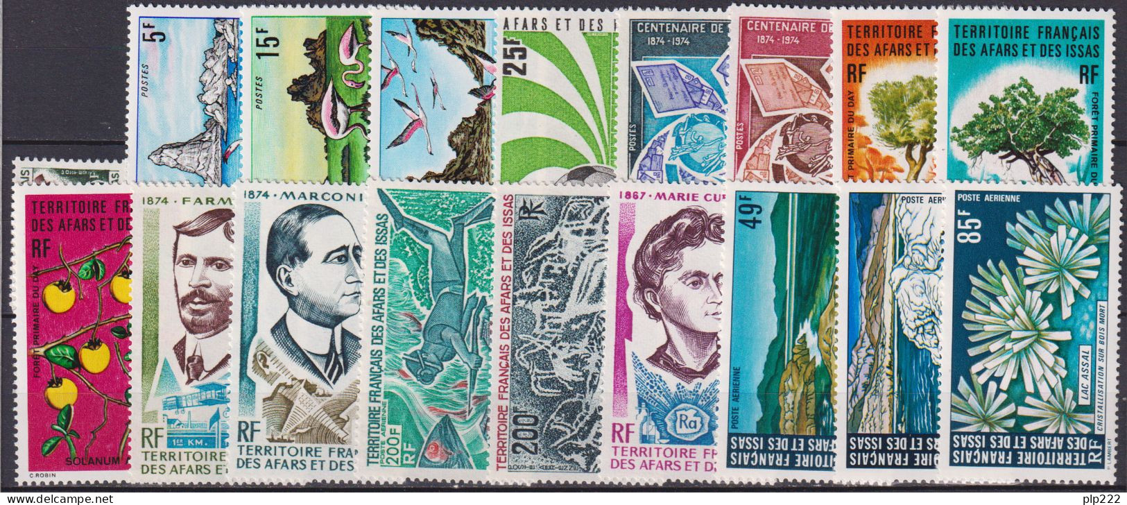 Afars Et Des Issas 1974 Annata Completa / Complete Year Set **/MNH VF - Unused Stamps