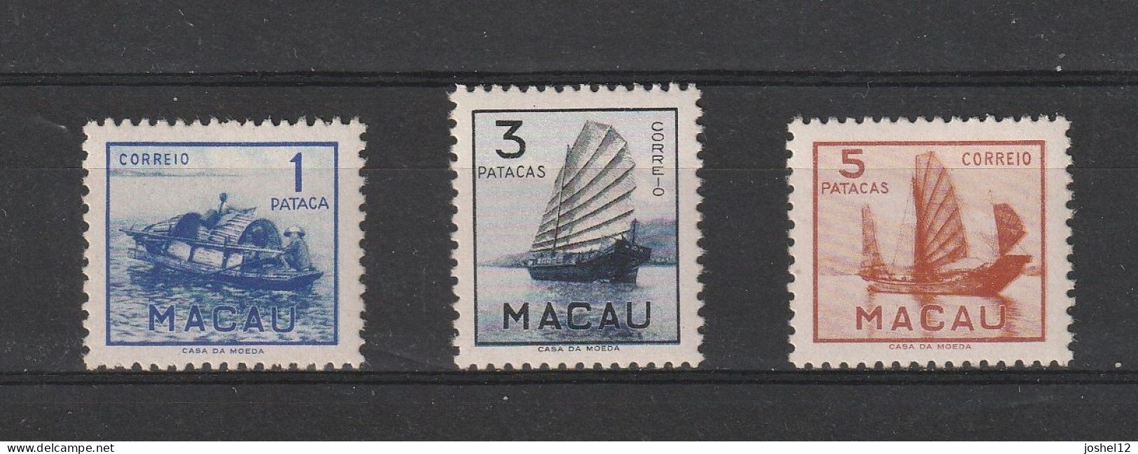 Macau Macao 1951 Junks Set. MNH - Unused Stamps