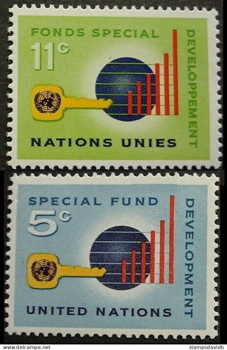 1965 UN New York 148-149 Special Fund For Development - Ongebruikt