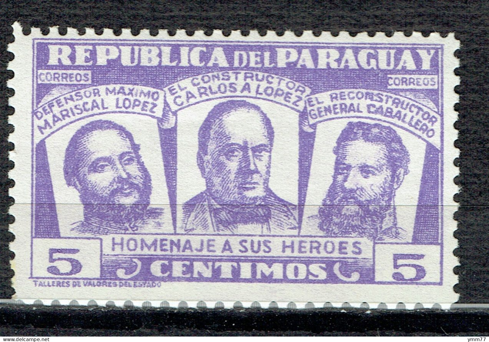 Hommage Aux Héros Nationaux - Paraguay