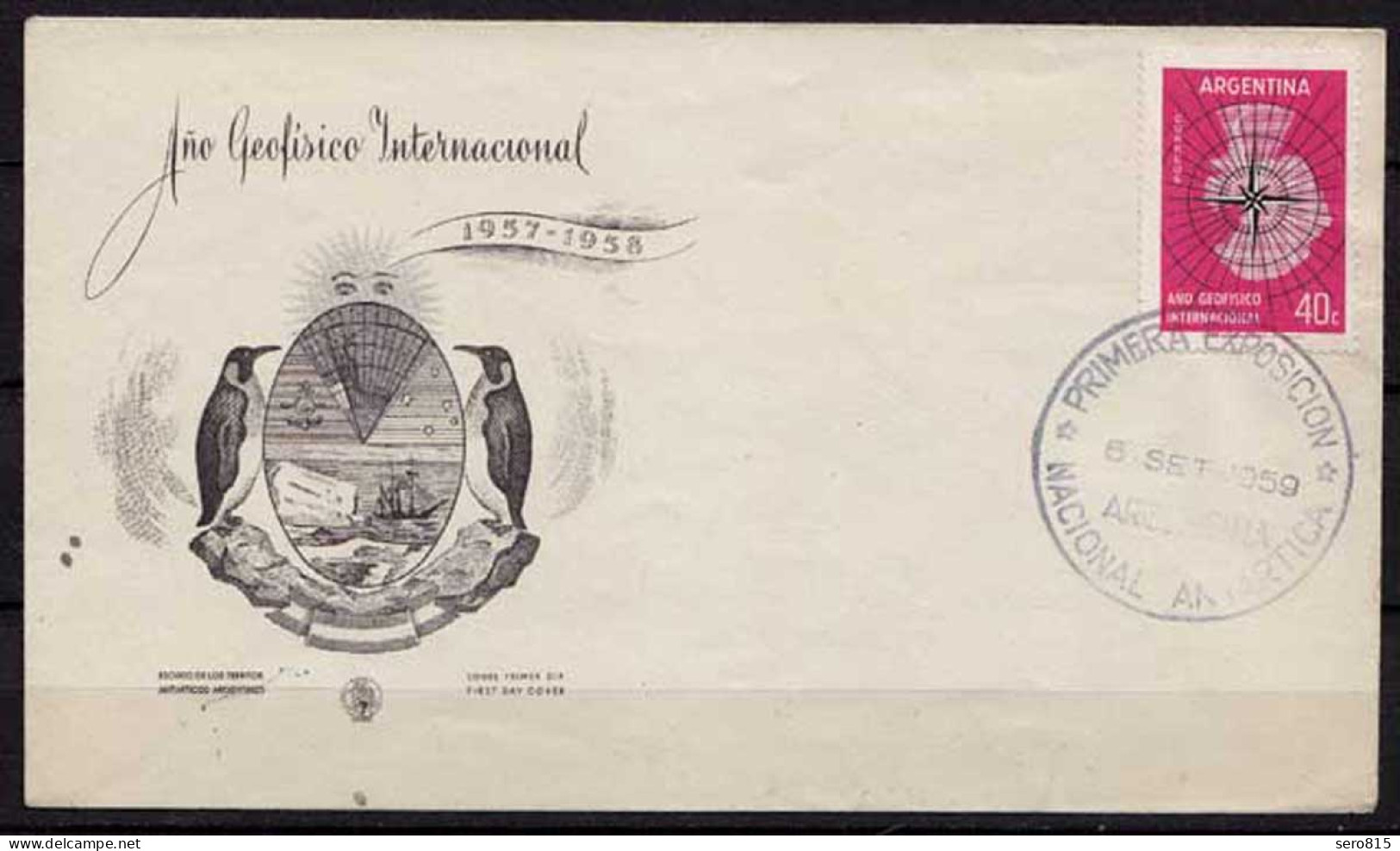 Antarktis Antarctica 1959 Argentinien Argentina  EXPOSICION Brief Cover (9936 - Autres & Non Classés