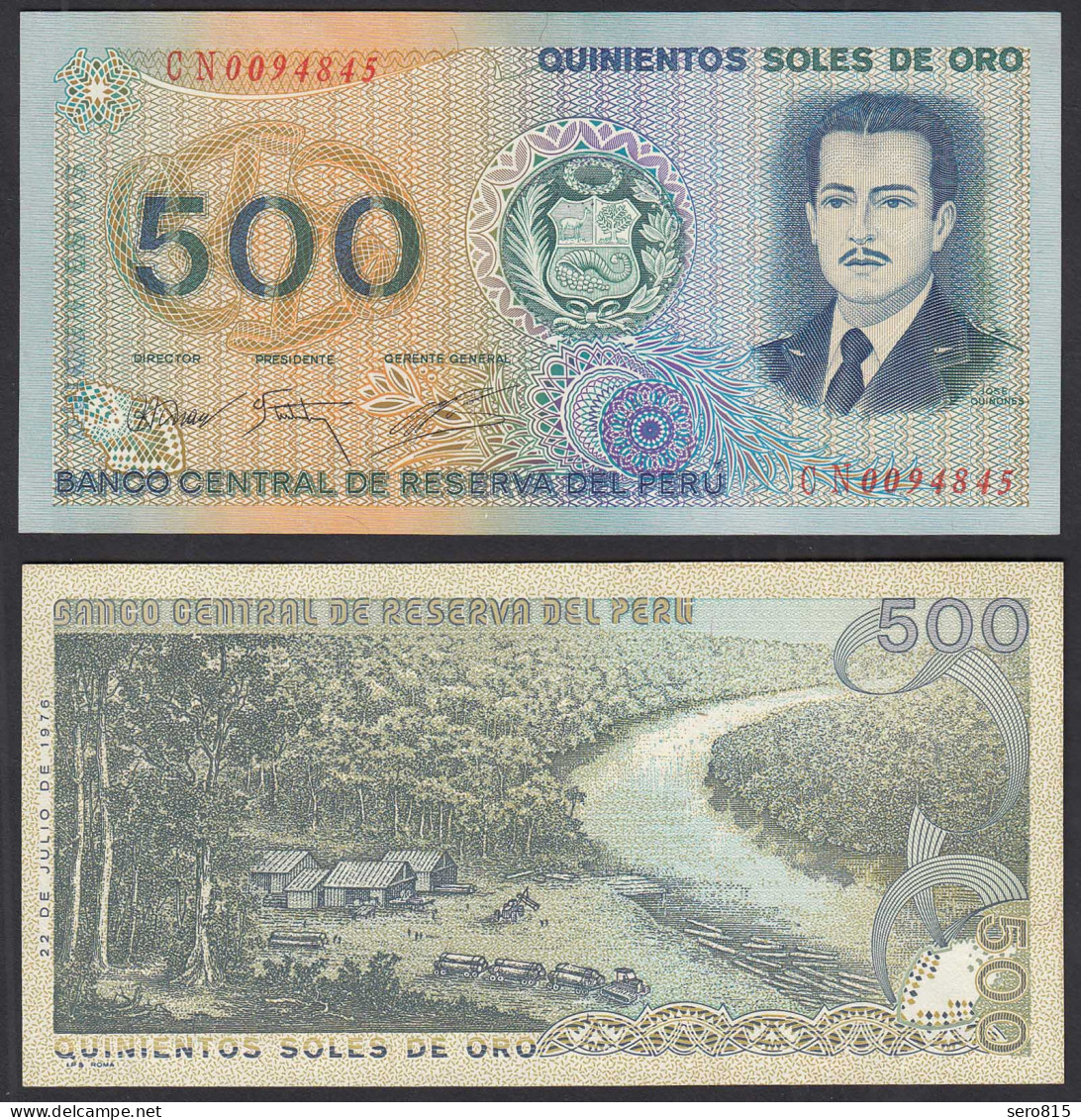 Peru 500 Soles De Oro Banknote 1976 UNC (1) Pick 115     (31956 - Other - America