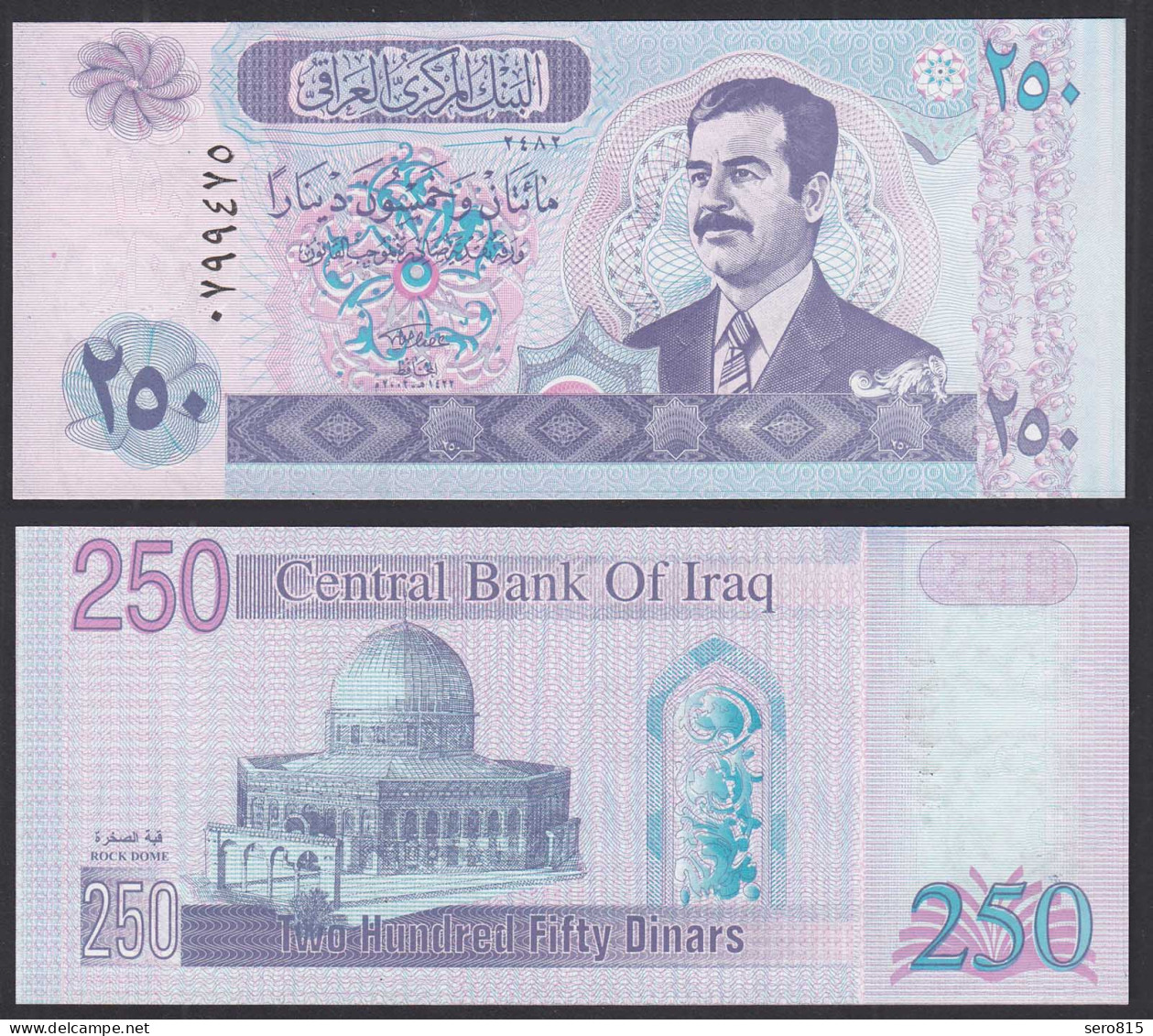 Irak - Iraq 250 Dinars (2002) Pick 88 UNC (1)    (32375 - Sonstige – Asien