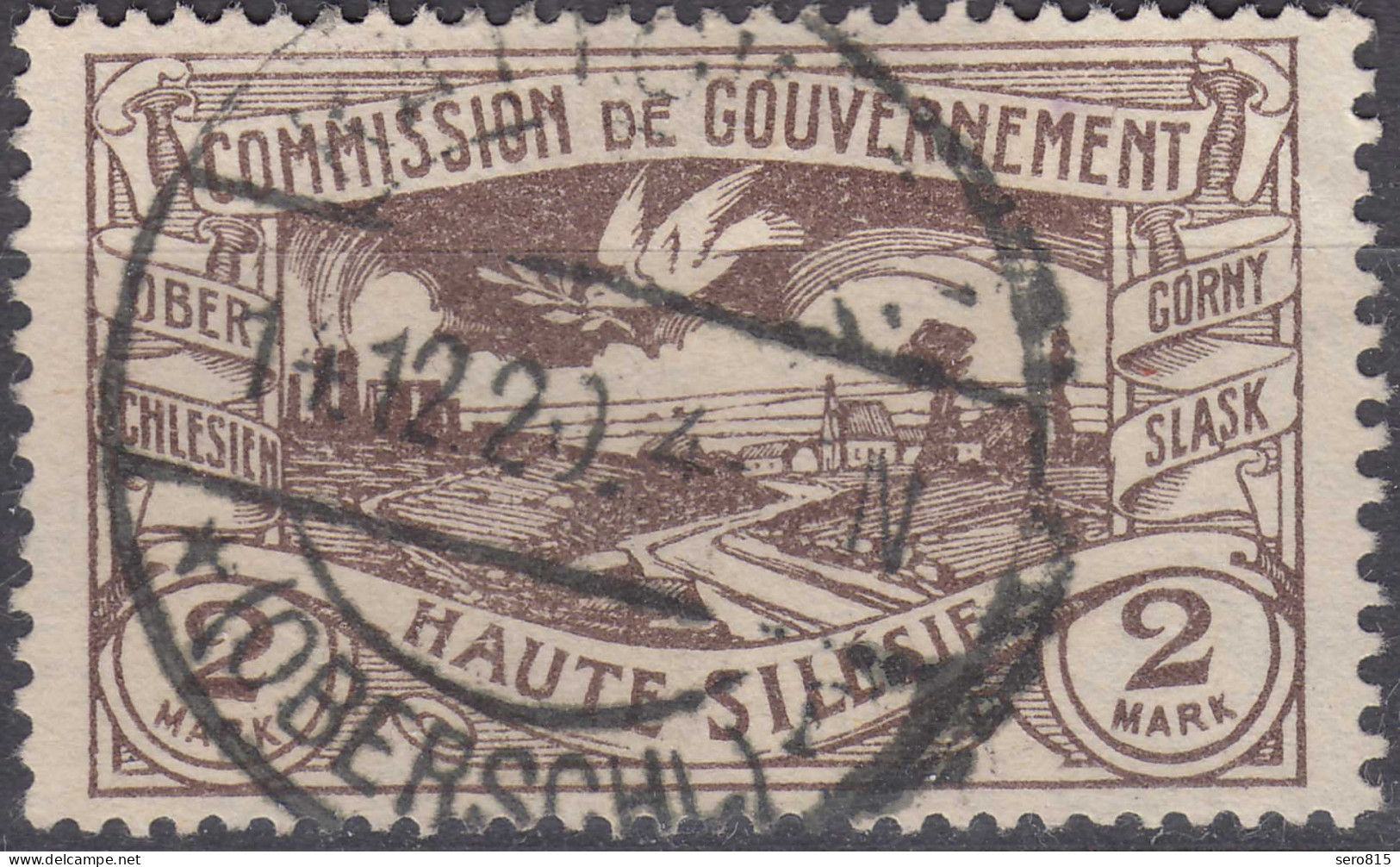 Oberschlesien - Upper Silesia 2 Mark Mi. 27 Used Gebraucht    (70188 - Schlesien