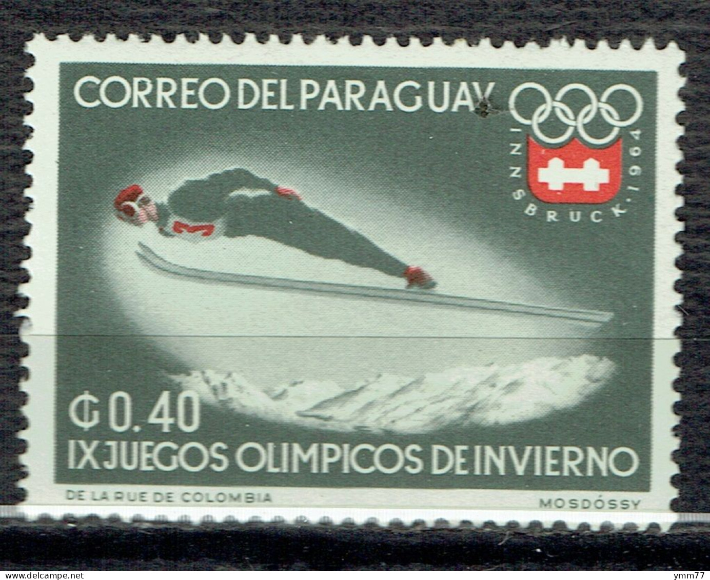 9èmes Jeux Olympiques D'hiver à Innsbruck - Paraguay