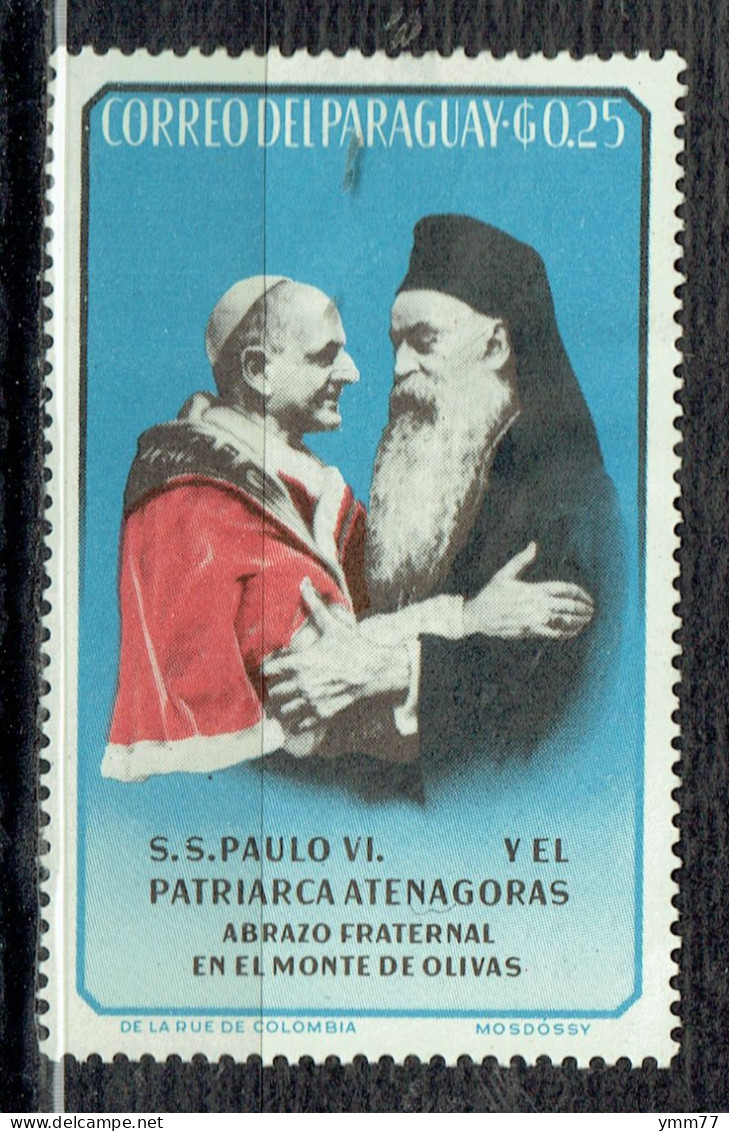 Nations Unies : Paul VI Et Le Patriarche Athenagoras - Paraguay