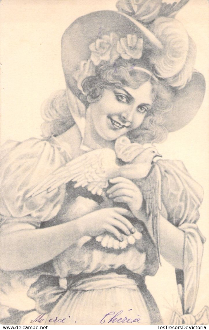 ILLUSTRATEUR - Susse Madel - Filles Douces - Femme Avec Un Oiseau - Colombe - Carte Postale Ancienne - Other & Unclassified