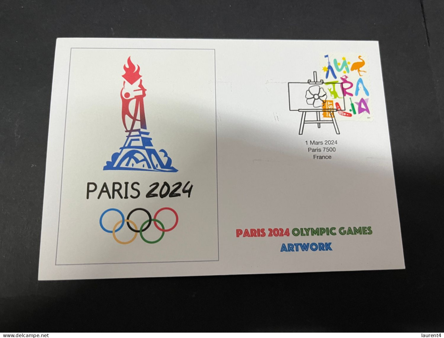 21-3-2024 (3 Y 37) Paris Olympic Games 2024 - 1 (of 12 Covers Series) - Eté 2024 : Paris