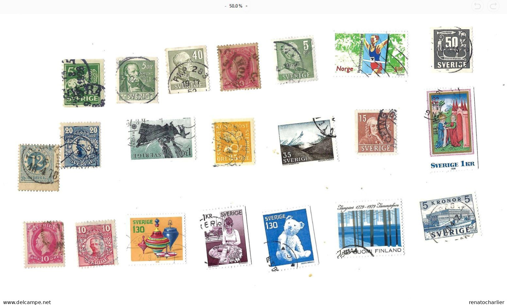 Collection De 100 Timbres  Oblitérés. - Sammlungen