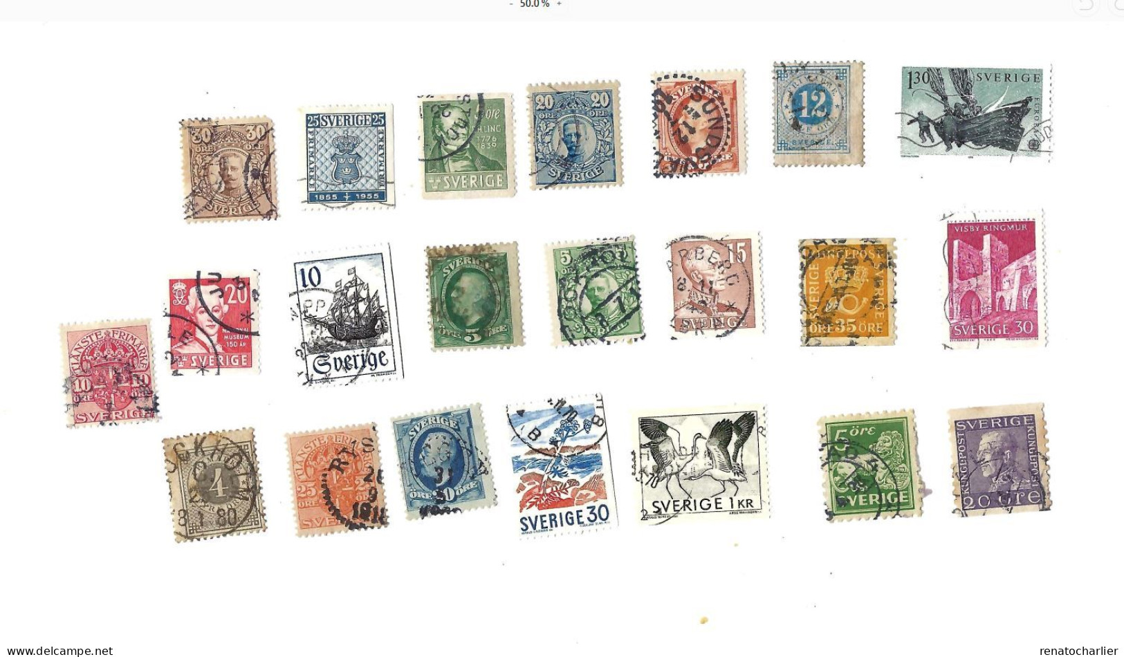 Collection De 100 Timbres  Oblitérés. - Colecciones