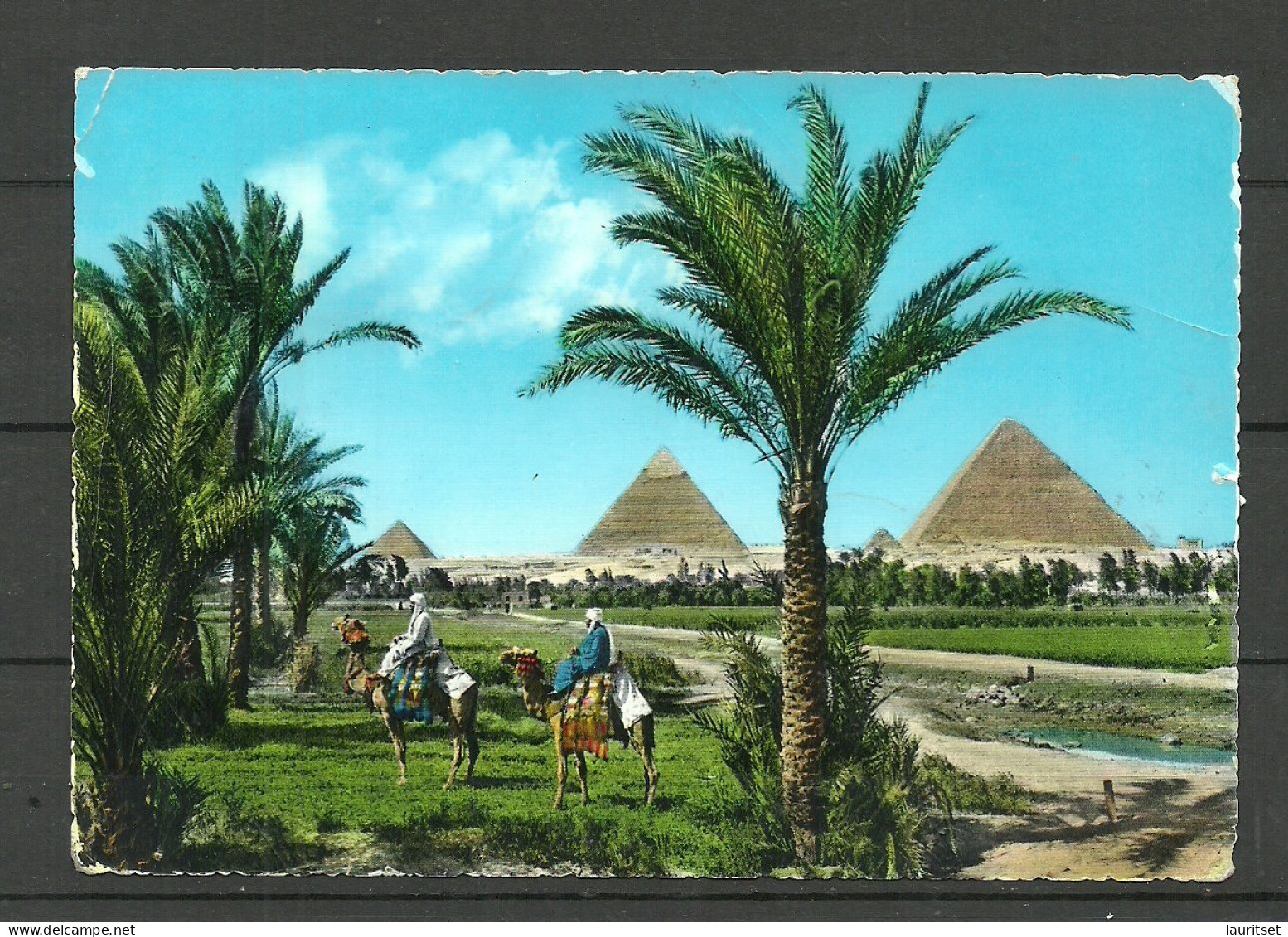EGYPT 1963 The Giza Pyramid Group, Sent To Finland - Pyramids