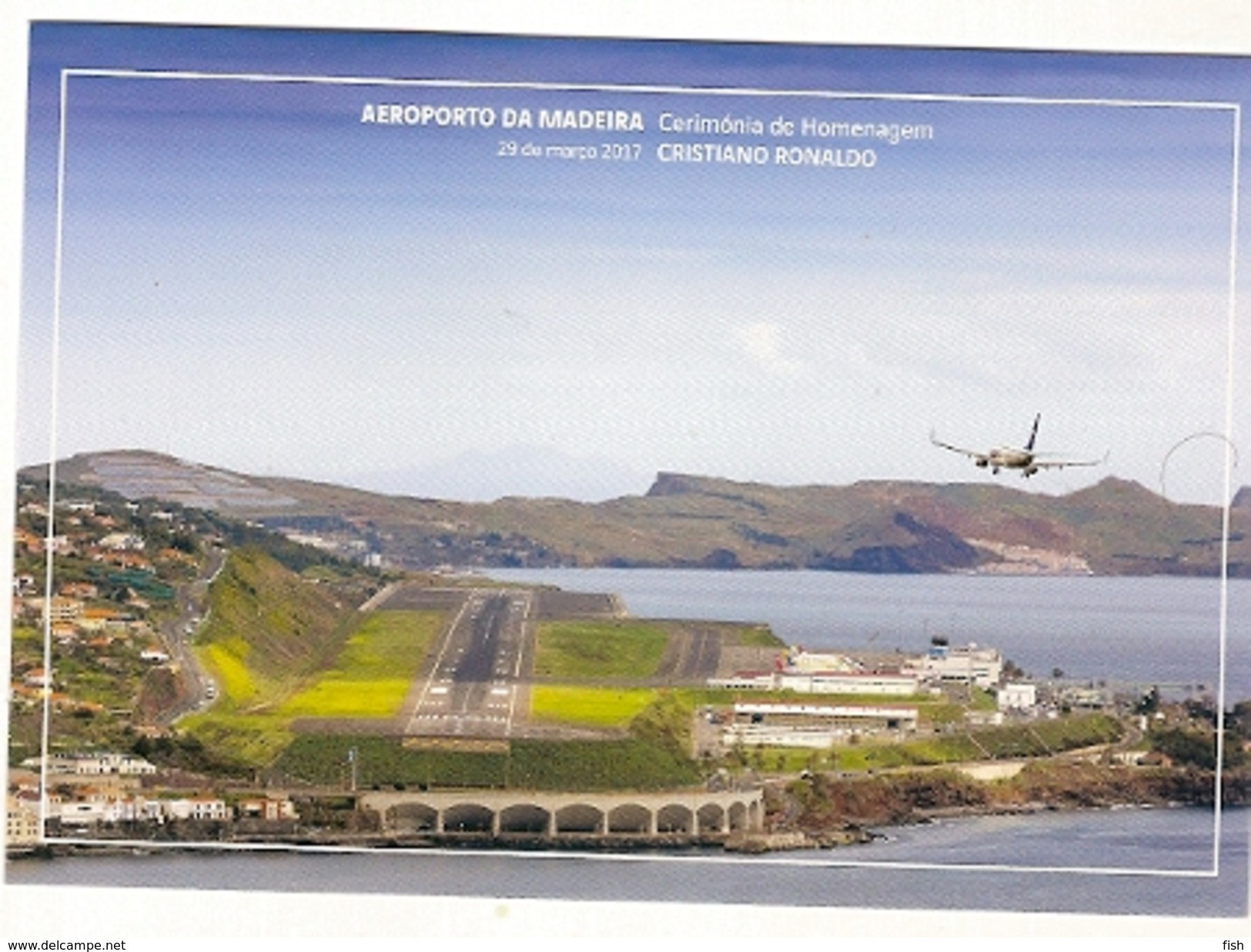 Portugal ** & Postal Stationery, Madeira Airport, Ceremony And Tribute To Cristiano Ronaldo 2017 (6575) - Ganzsachen