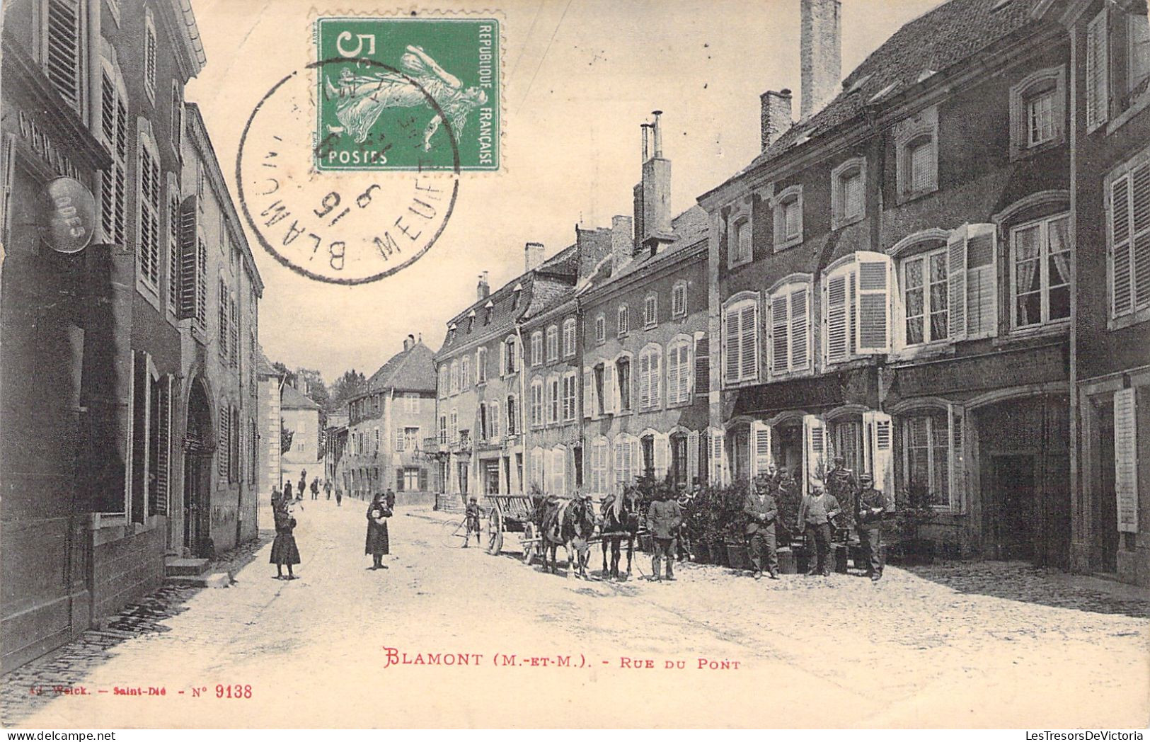 FRANCE - Blamont - Rue Du Pont -  Animé - Carte Postale Ancienne - Blamont