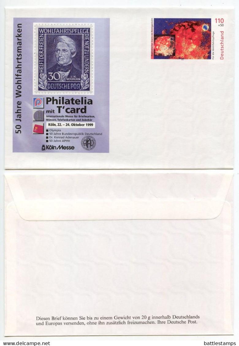 Germany 1997-2001 11 Mint Postal Envelopes mostly with Illustrated Cachets for Philatelic Exhibitions