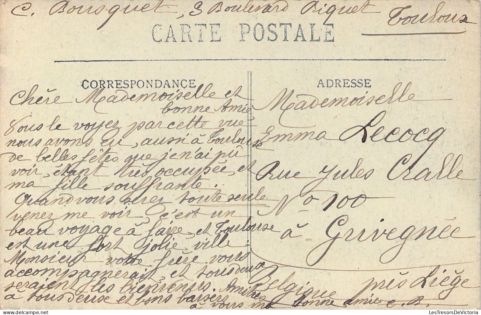 FRANCE - Toulouse - Pavoisement Public - Une Vue Au Hasard -  Animé - Carte Postale Ancienne - Toulouse