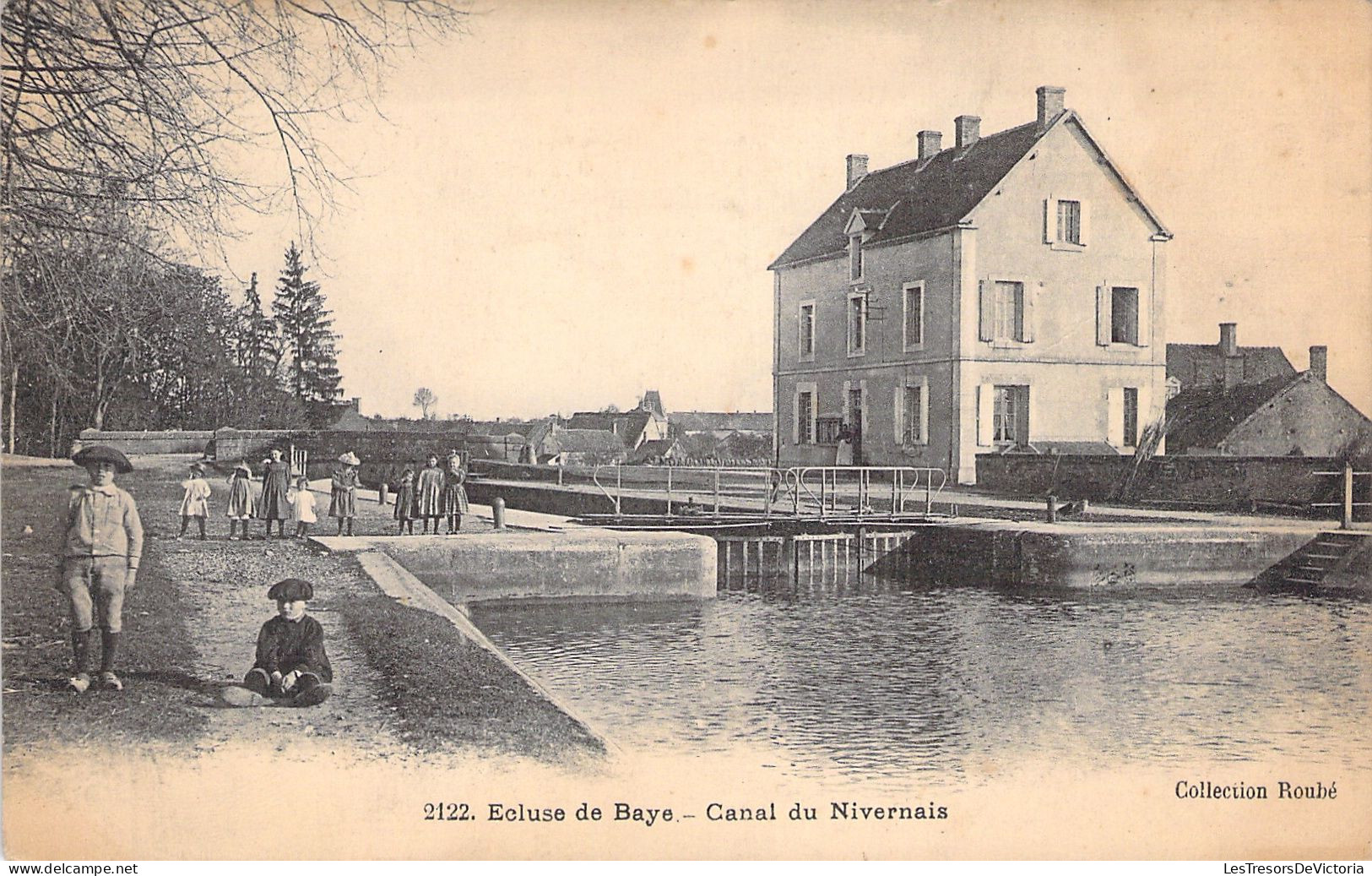 FRANCE - Ecluse De Baye - Canal Du Nivernais -  Animé - Carte Postale Ancienne - Sonstige & Ohne Zuordnung