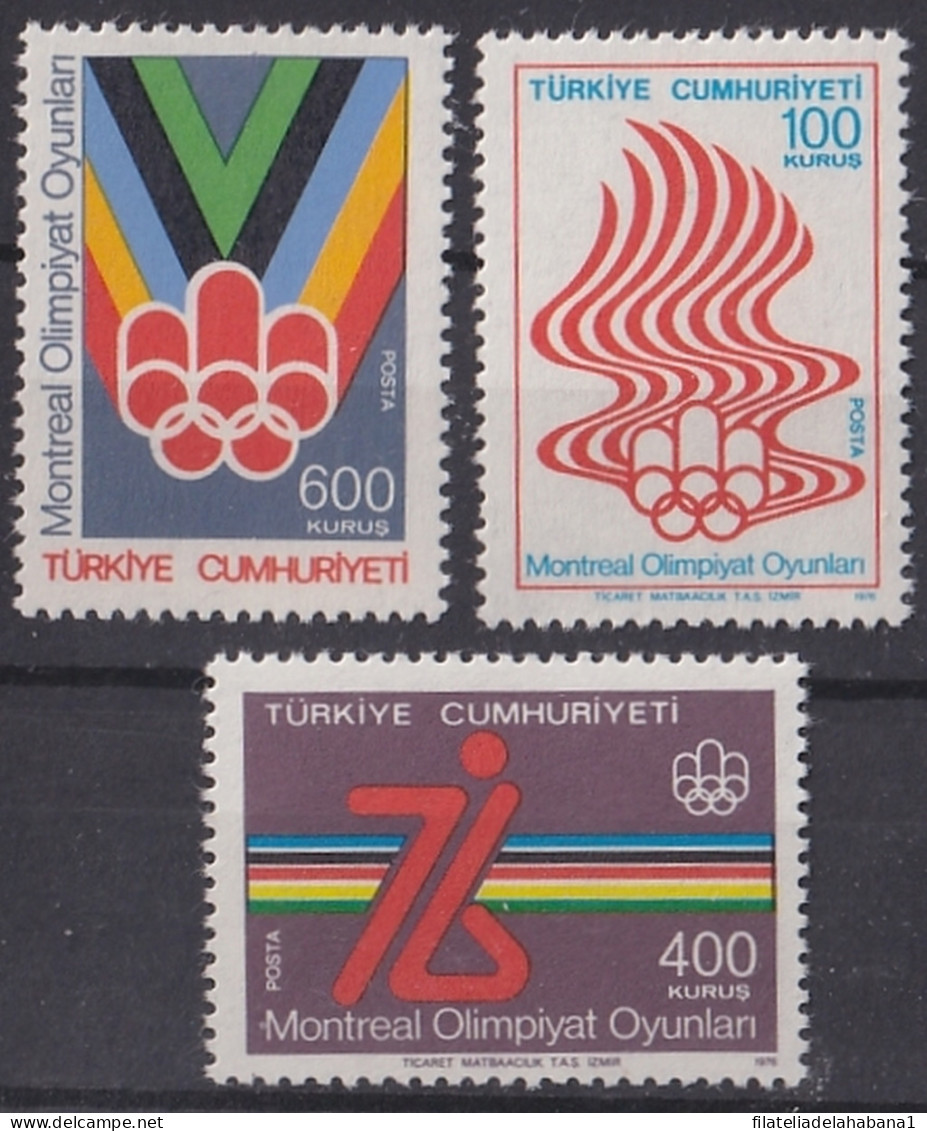 F-EX47643 TURKEY MNH 1976 MONTREAL OLYMPIC GAMES.  - Estate 1976: Montreal