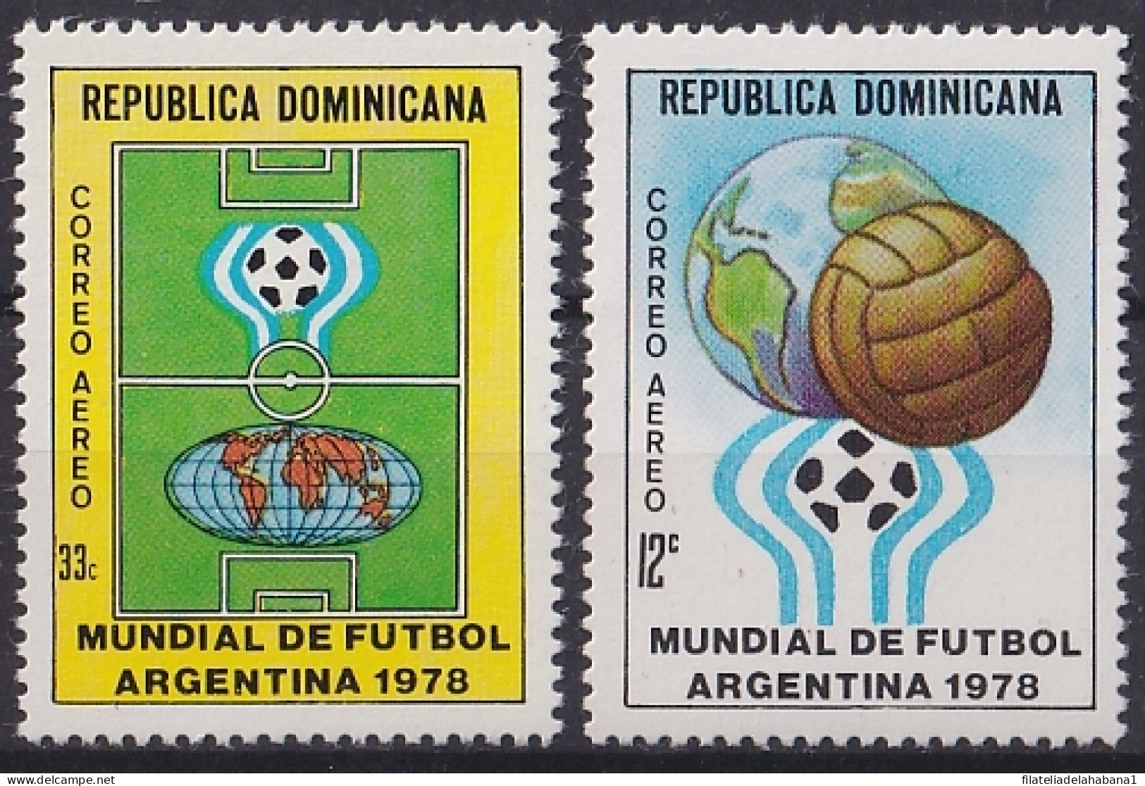 F-EX47648 DOMINICANA REP MNH 1978 WORLD CHAMPIONSHIP SOCCER FOOTBALL.  - 1978 – Argentine