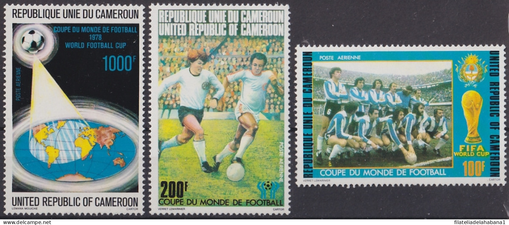F-EX47649 CAMEROUN CAMEROON MNH 1977 WORLD CHAMPIONSHIP SOCCER FOOTBALL.  - 1978 – Argentine