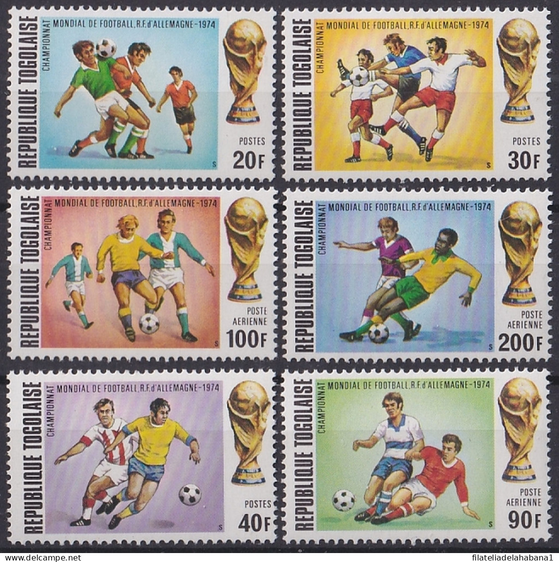 F-EX47658 TOGO MNH 1974 WORLD CUP SOCCER FOOTBALL.  - 1974 – West Germany