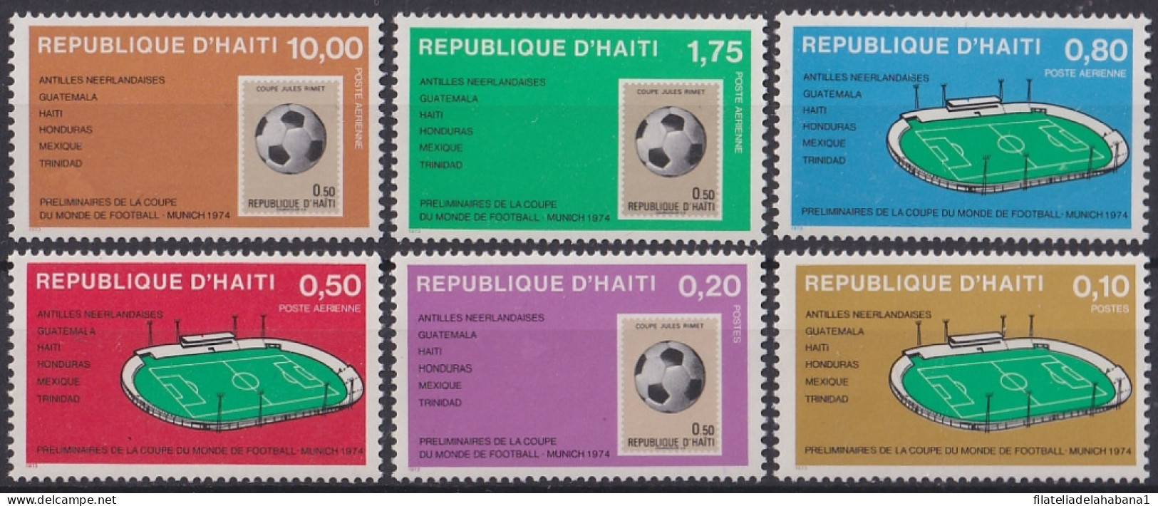 F-EX47661 HAITI MNH 1974 WORLD CUP SOCCER FOOTBALL.  - 1974 – Westdeutschland