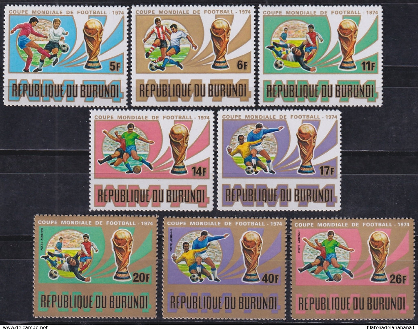 F-EX47664 BURUNDI MNH 1974 WORLD CUP SOCCER FOOTBALL.  - 1974 – Allemagne Fédérale