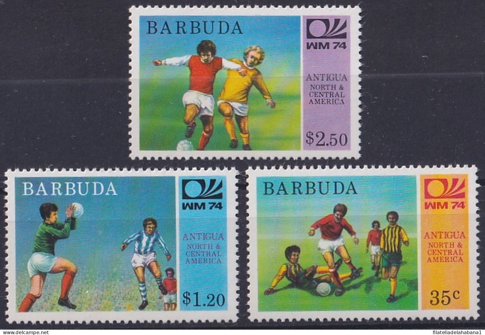 F-EX47667 BARBUDA MNH 1974 WORLD CUP SOCCER FOOTBALL.  - 1974 – West Germany