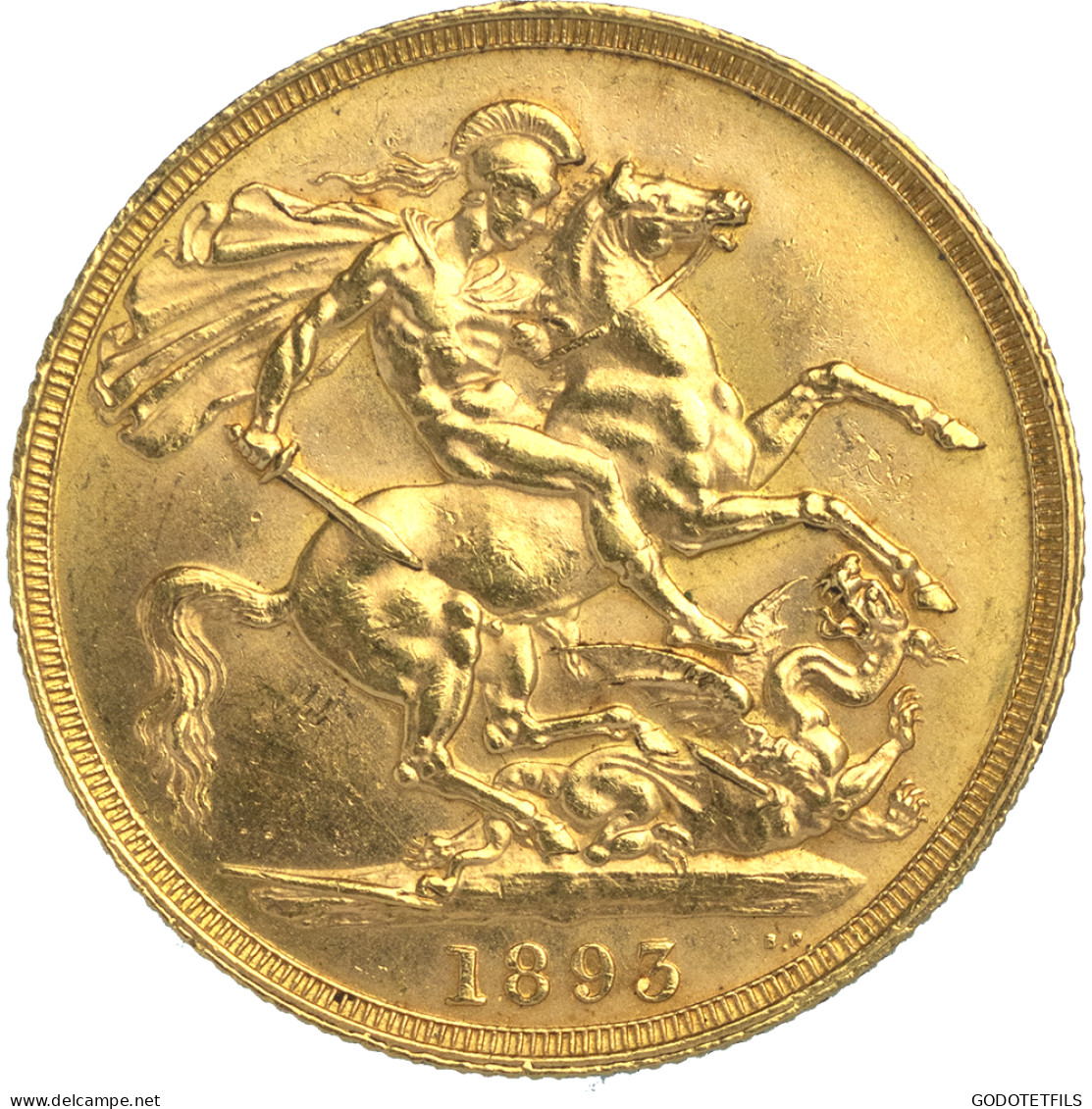 Royaume-Uni-2 Pounds Victoria 1893 Londres - Otros & Sin Clasificación