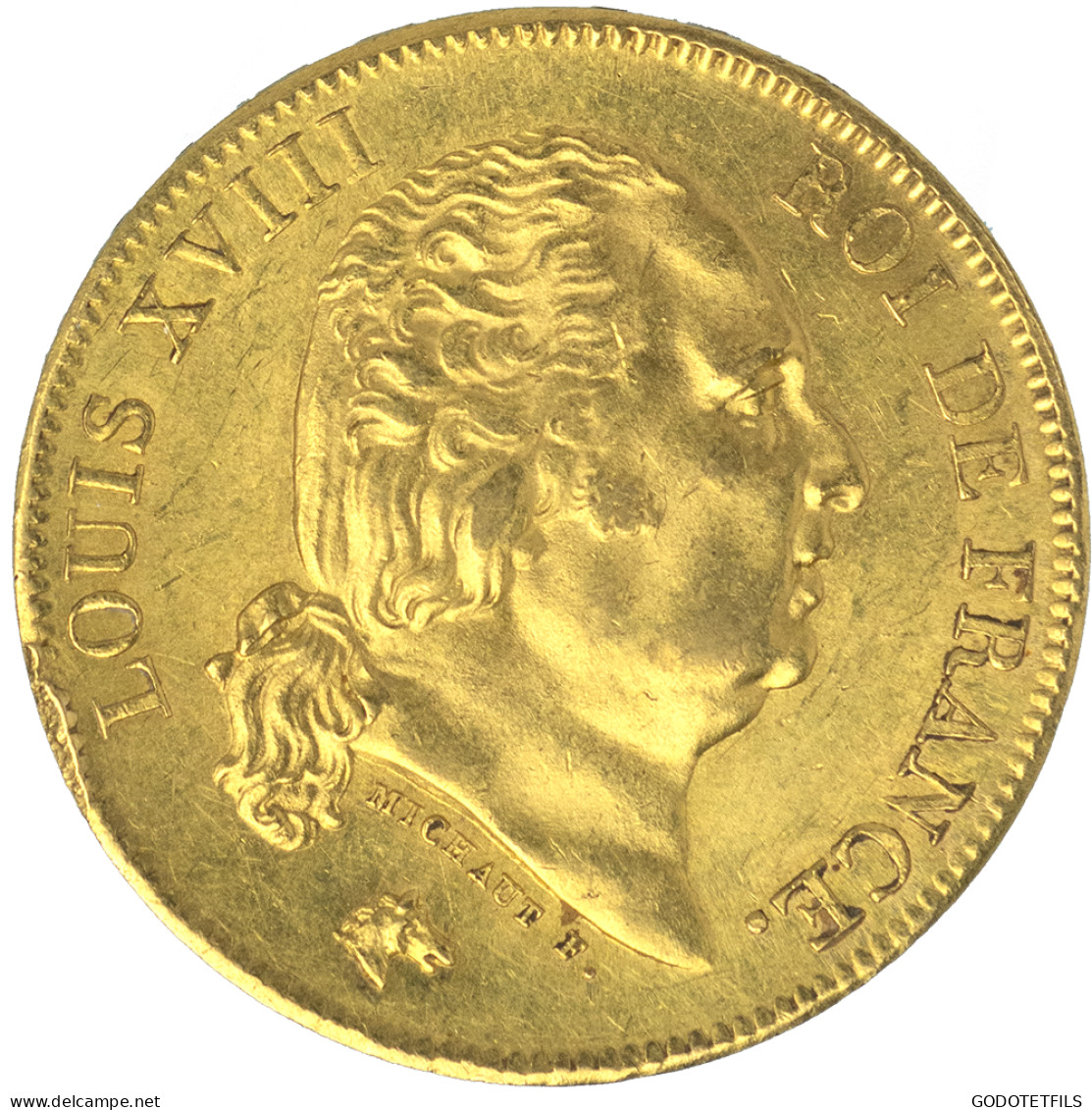 Louis XVIII-40 Francs 1818 Lille - 40 Francs (or)