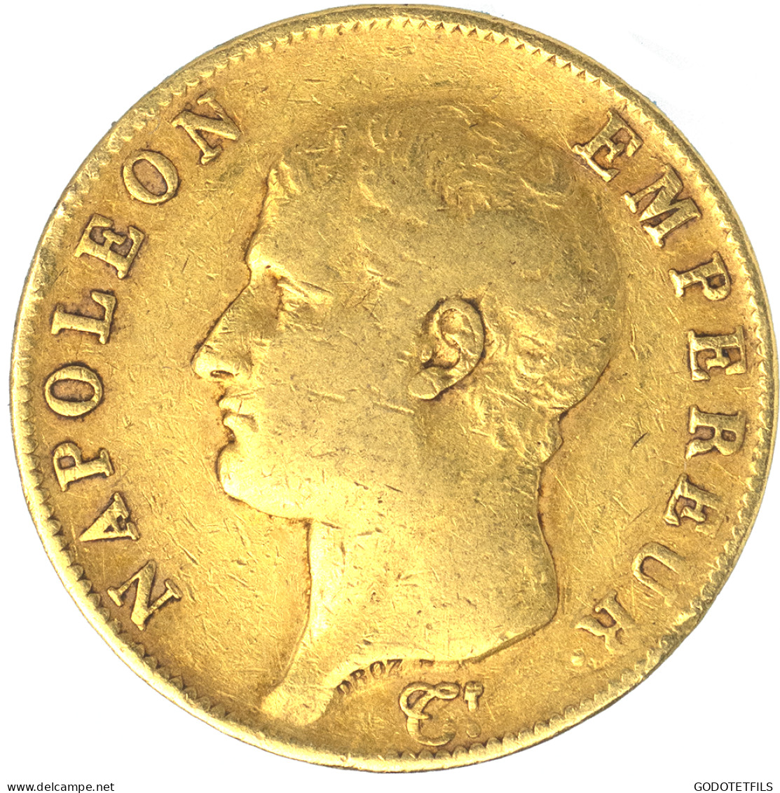 Premier-Empire-40 Francs Napoléon Ier Tête Nue 1806 Limoges - 40 Francs (gold)