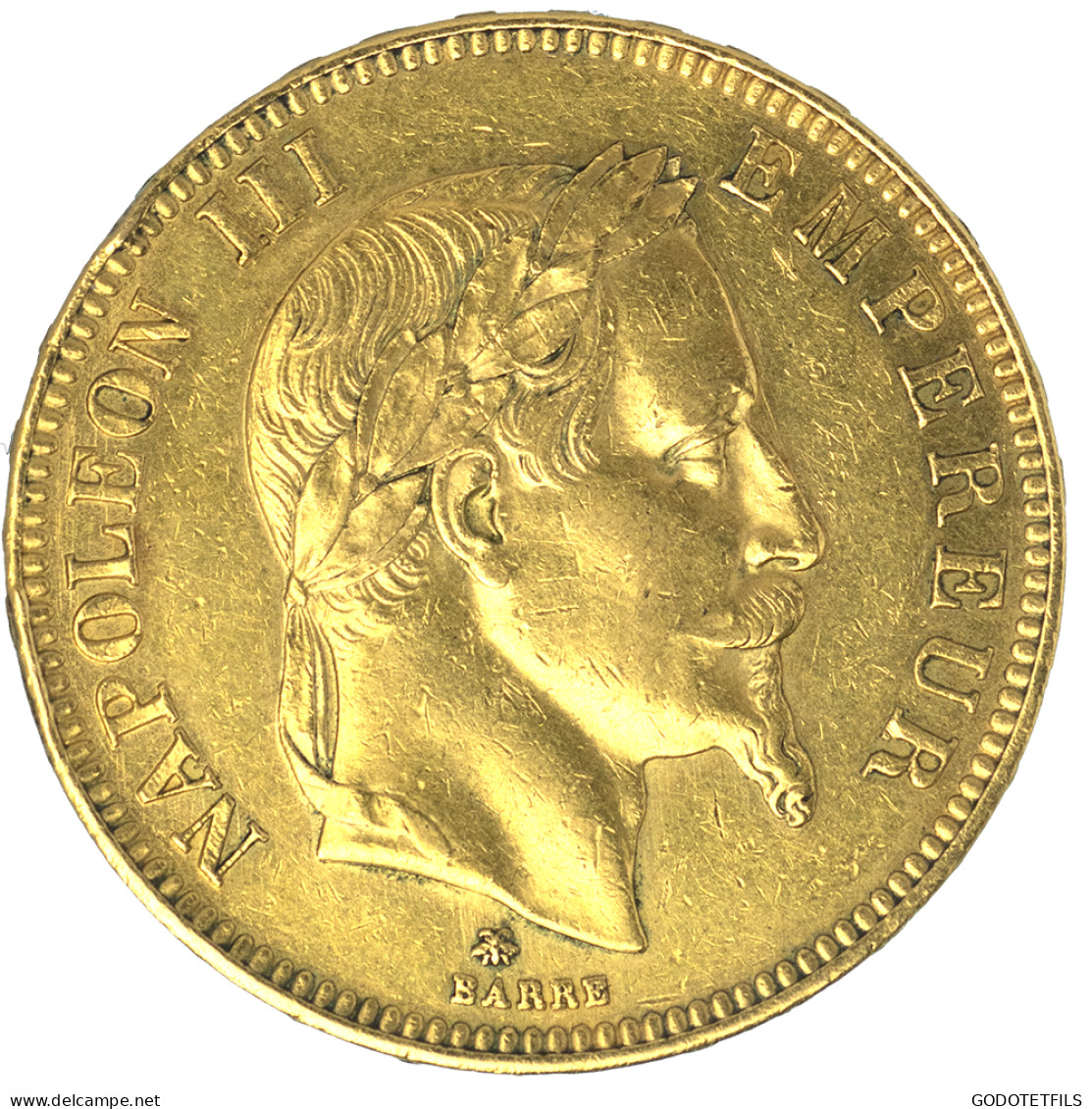 Second-Empire-100 Francs Napoléon III Tête Laurée 1864 Paris - 100 Francs (oro)