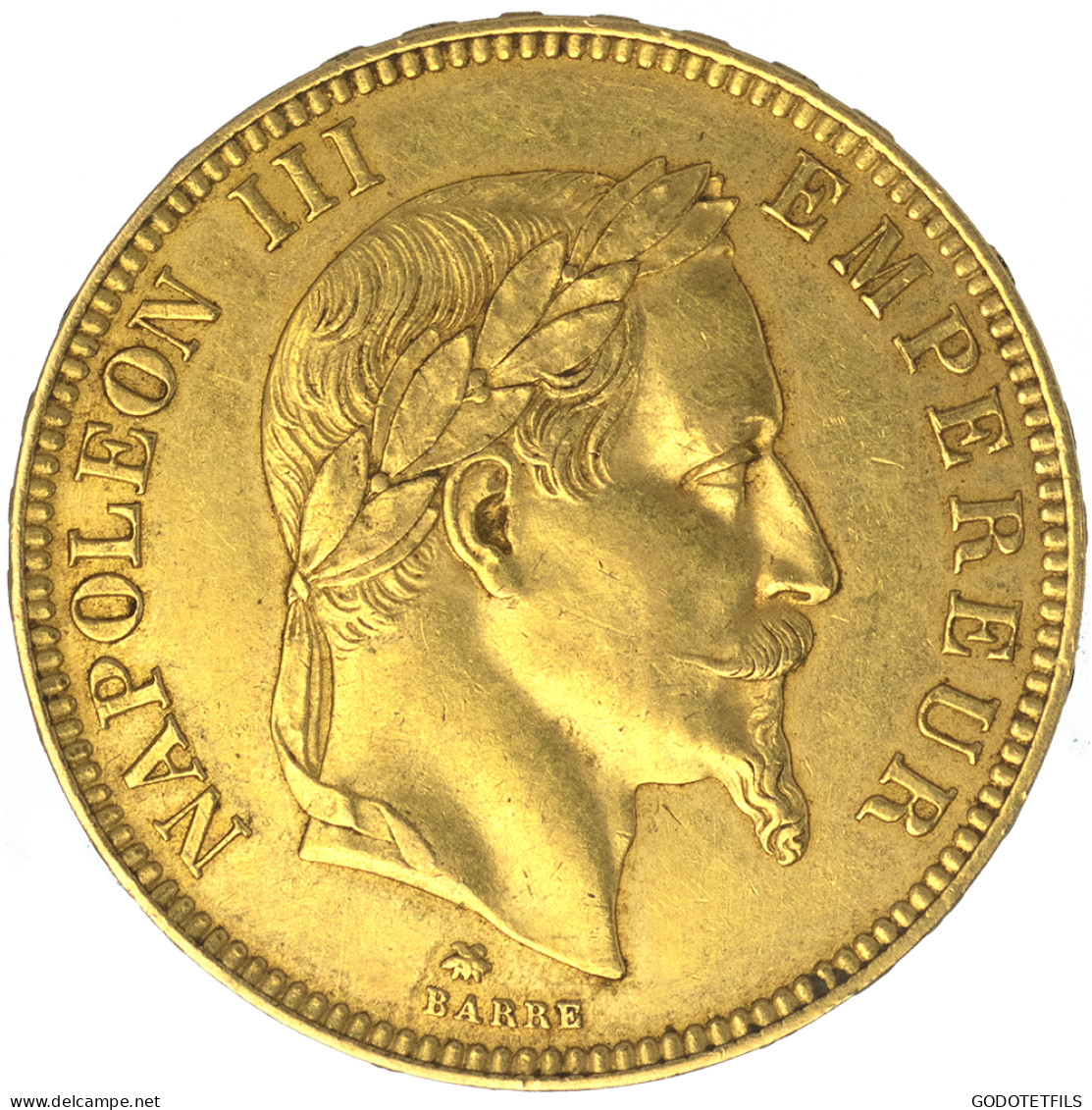 Second-Empire-100 Francs Napoléon III Tête Laurée 1869 Paris - 100 Francs (gold)