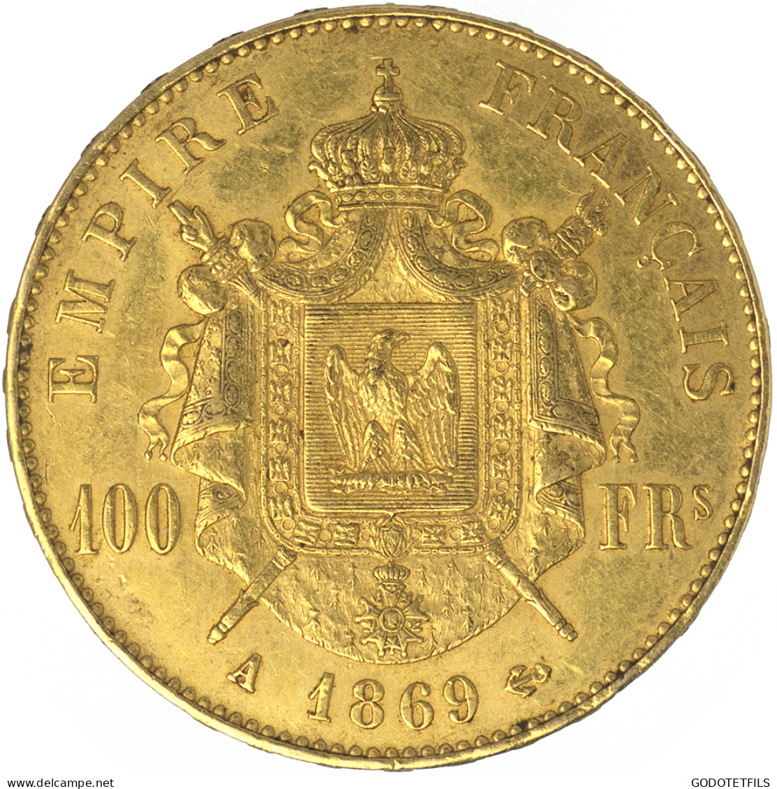 Second-Empire-100 Francs Napoléon III Tête Laurée 1869 Paris - 100 Francs (goud)