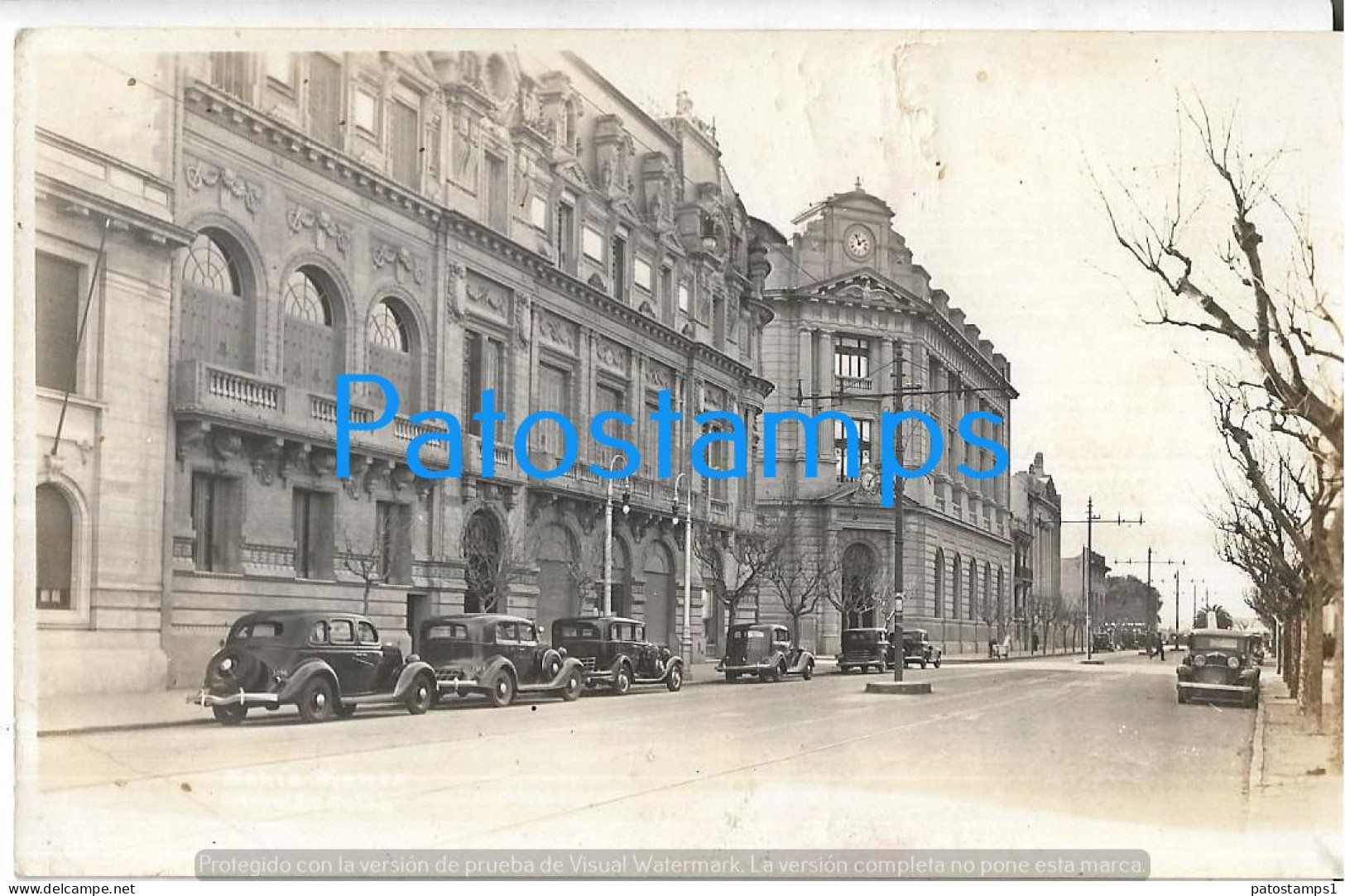 225748 ARGENTINA BUENOS AIRES BAHIA BLANCA VISTA DE LA AVENIDA DAMAGED POSTAL POSTCARD - Argentine