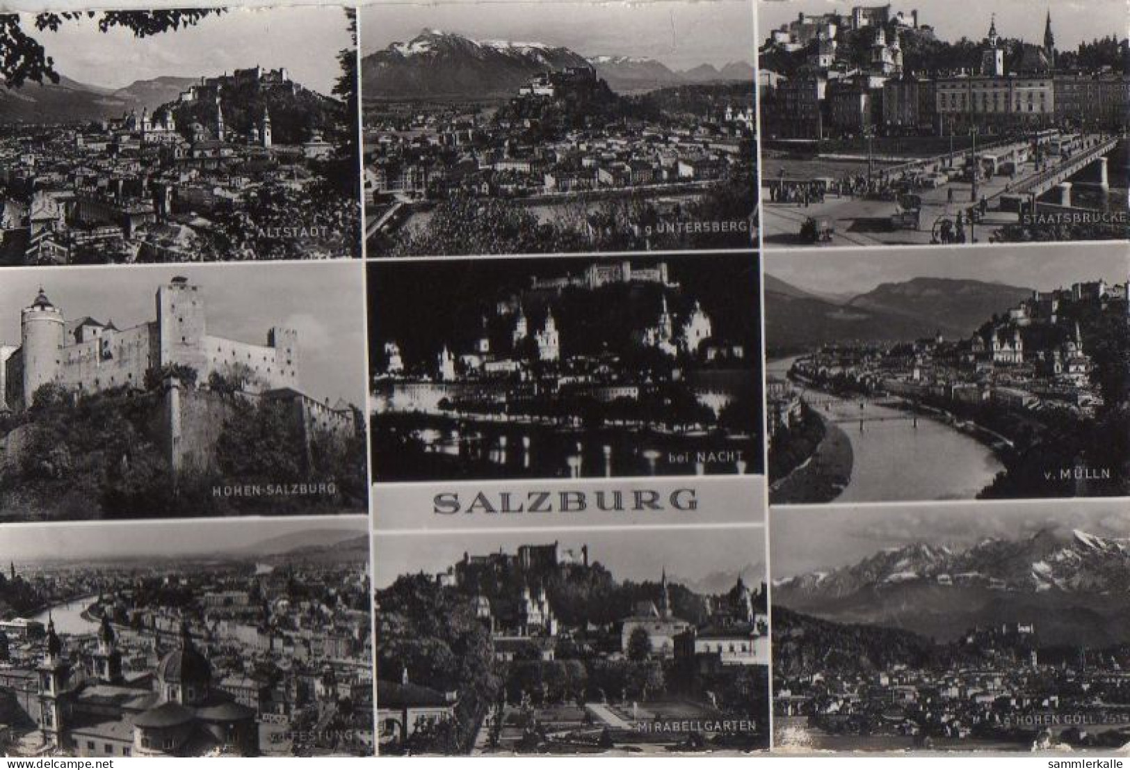 33929 - Österreich - Salzburg - Mit 9 Bildern - Ca. 1955 - Salzburg Stadt