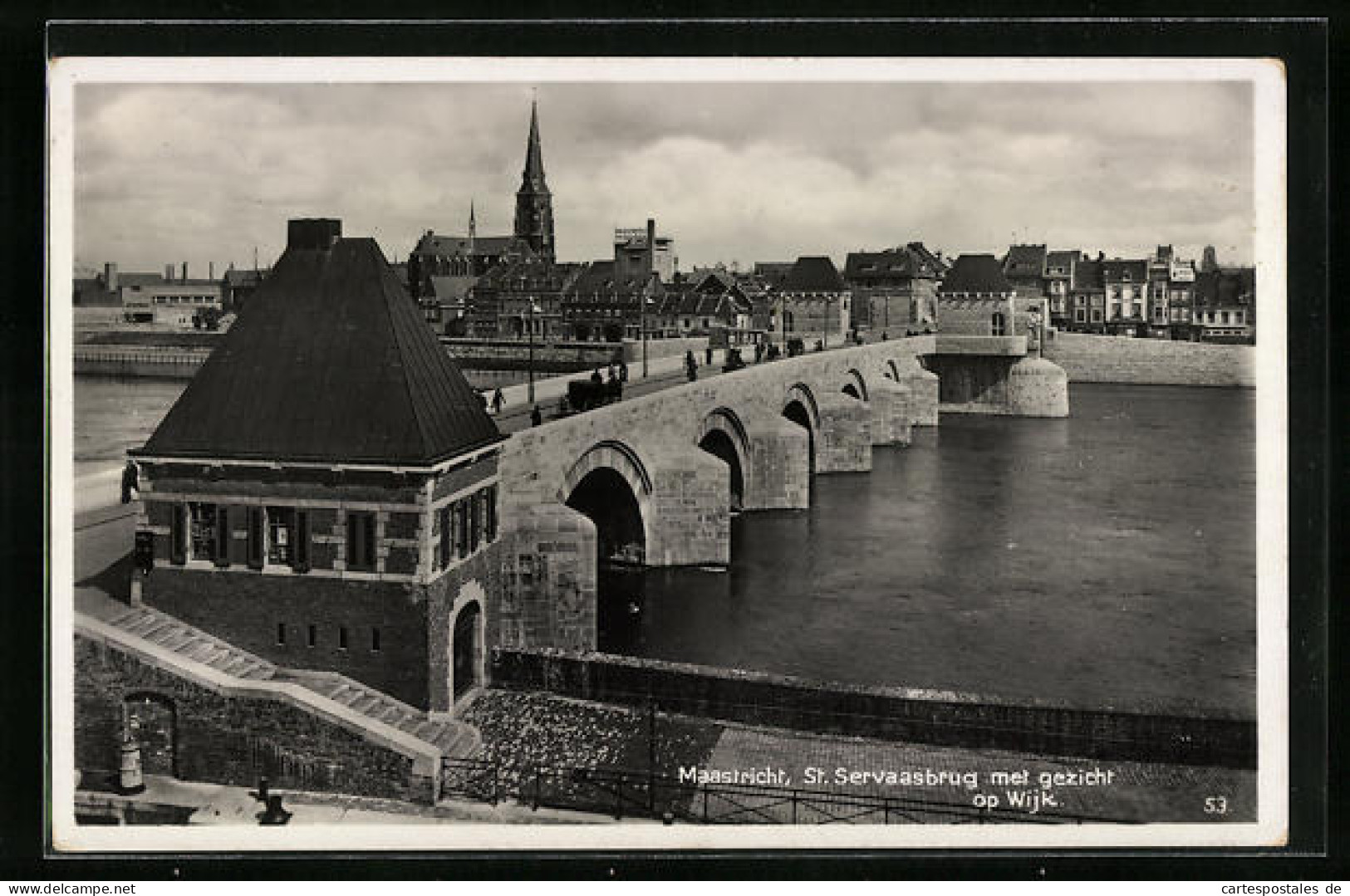 AK Maastricht, St. Servaasbrug Met Gezicht Op Wijk  - Maastricht