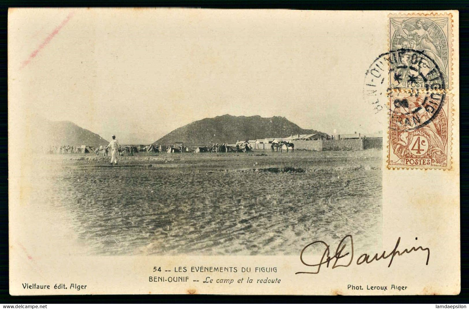 A68  ALGERIE CPA BENI-OUNIF  - LE CAMP ET LA REDOUTE - Collections & Lots