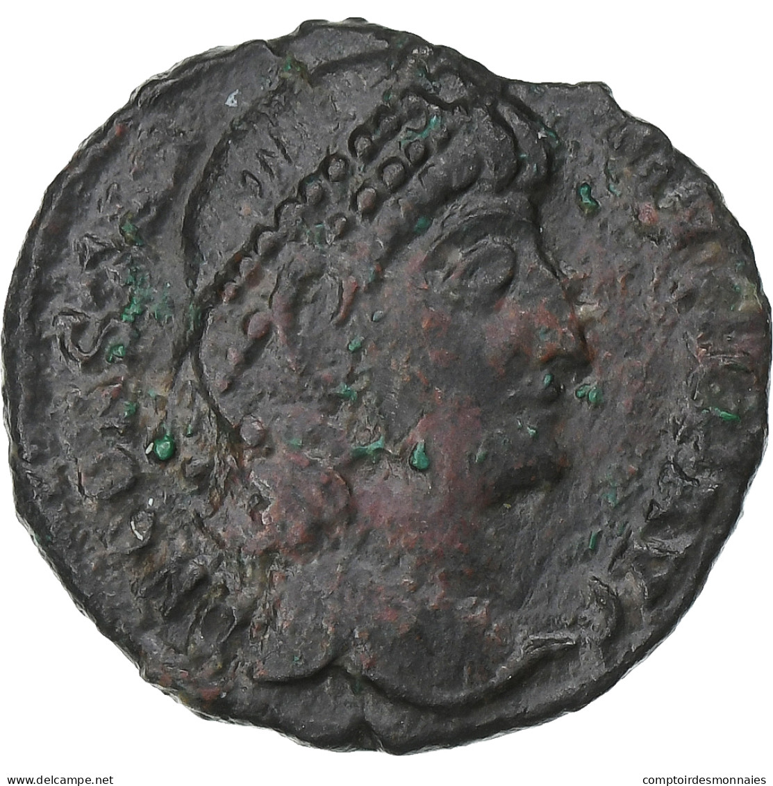 Constance II, Follis, 337-361, Bronze, TB - L'Empire Chrétien (307 à 363)