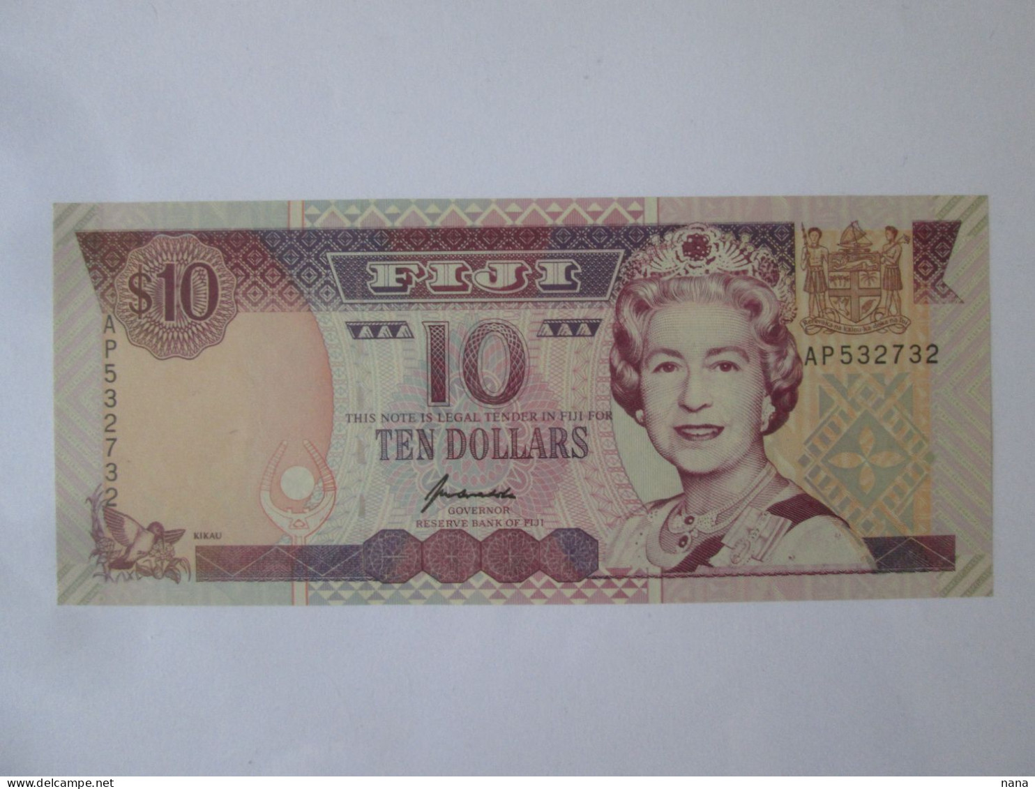 Fiji 10 Dollars 1996 UNC Banknote - Fidji