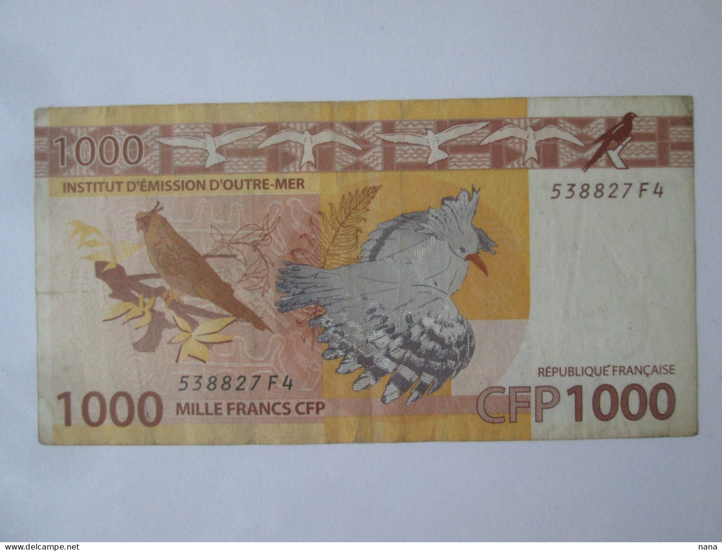 French Pacific Territories/DOM-TOM 1000 Francs 2014 Banknote See Pictures - Territorios Francés Del Pacífico (1992-...)