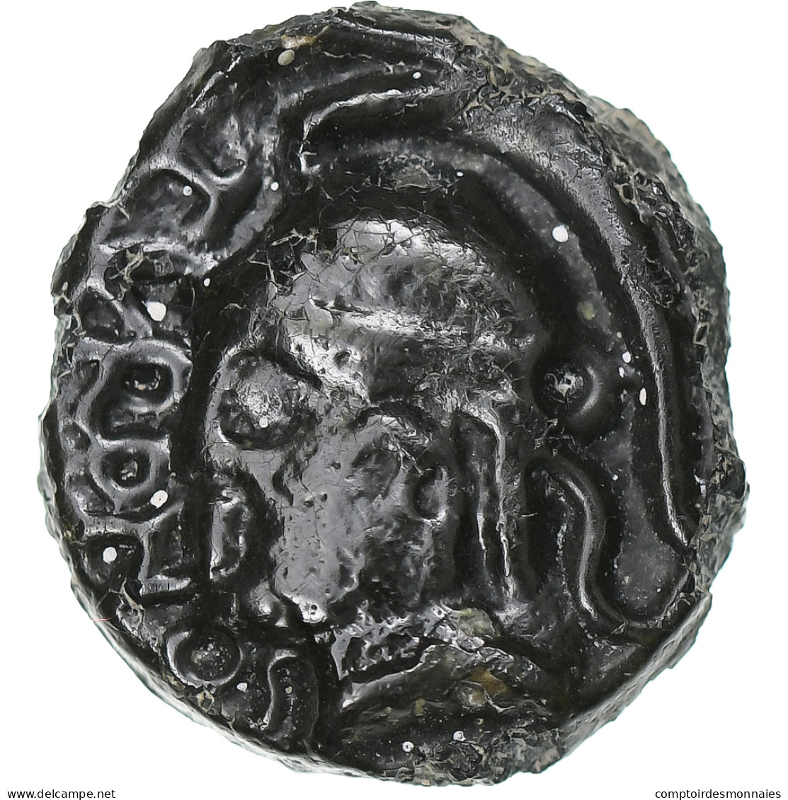 Séquanes, Potin TVRONOS/CANTORIX, 50-30 BC, Potin, TTB+, Delestrée:3259 - Celtas