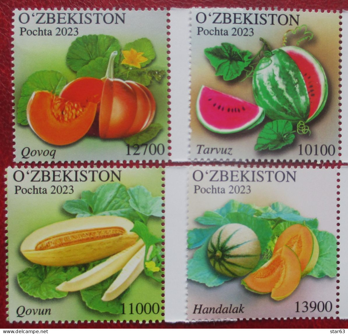 Uzbekistan  2023    Fruits  4 V  MNH - Uzbekistán