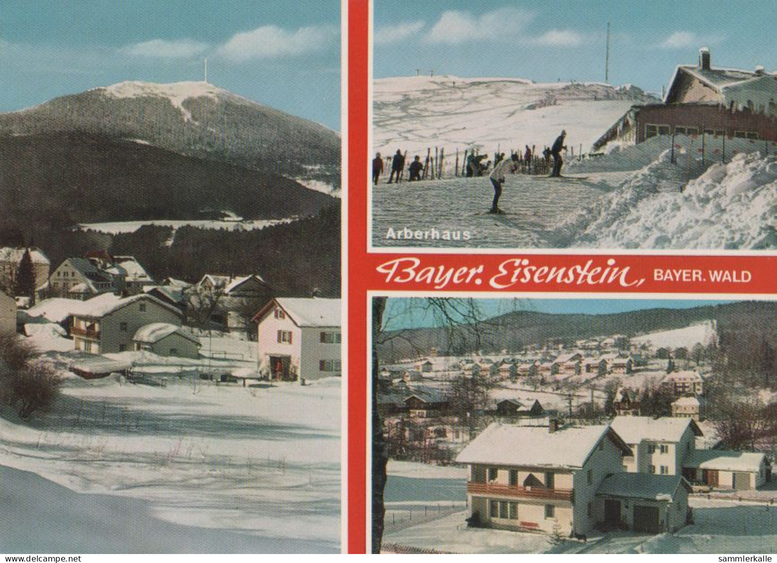 26235 - Bayerisch Eisenstein - Winter - Ca. 1985 - Regen